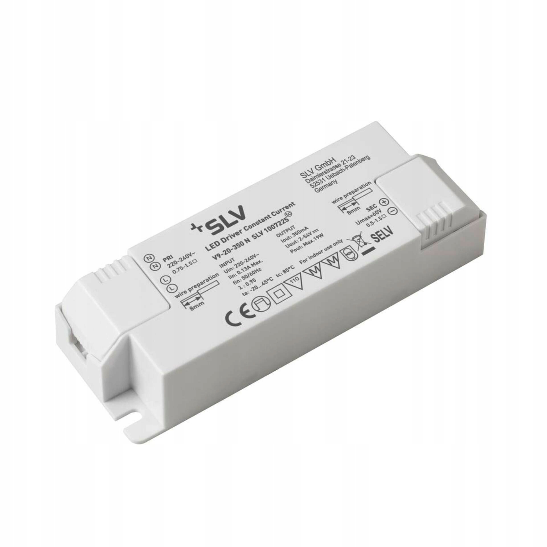 Led driver Slv 20 W 350 mA IP20 bílý