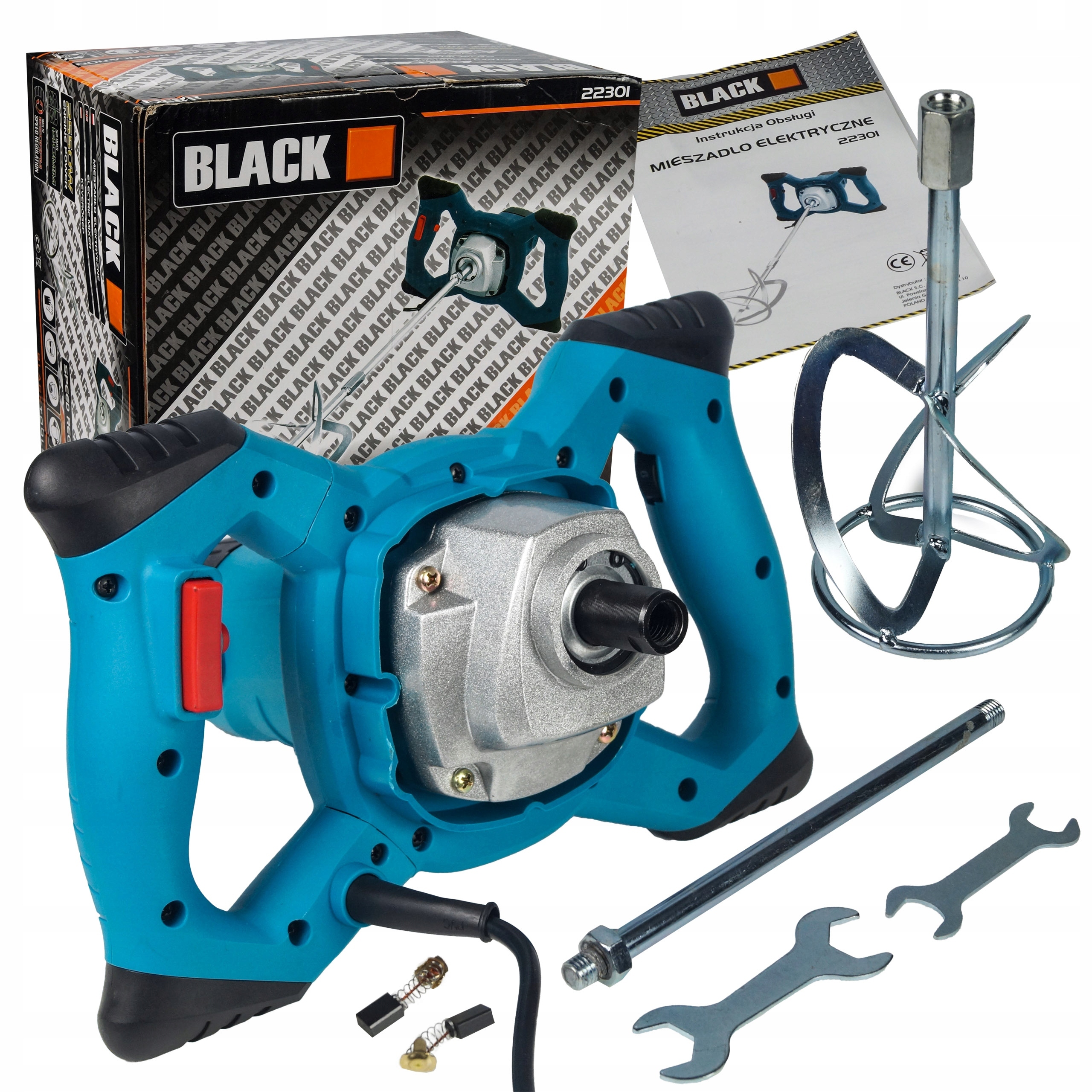 Míchadlo Na Malty Z Lepidla Betonu Sádrových Barev 1200W Black