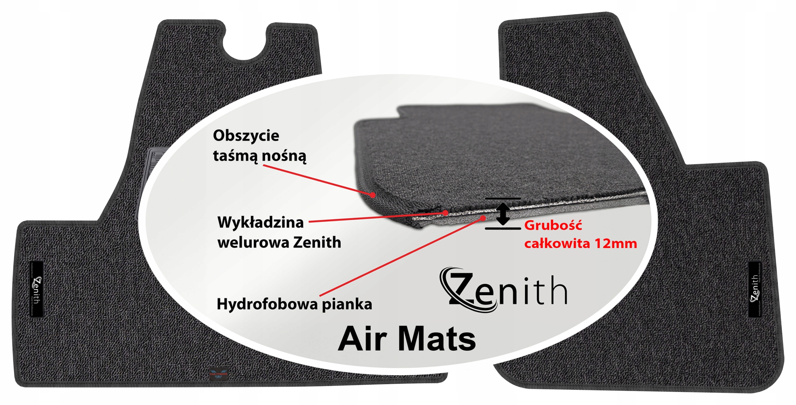 Maxus e-deliver 3 Van 2019 – Velúrové koberčeky do auta Zenith Air Mats