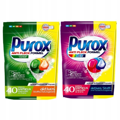 

Kapsułki do prania Purox Universal Color Pakiet