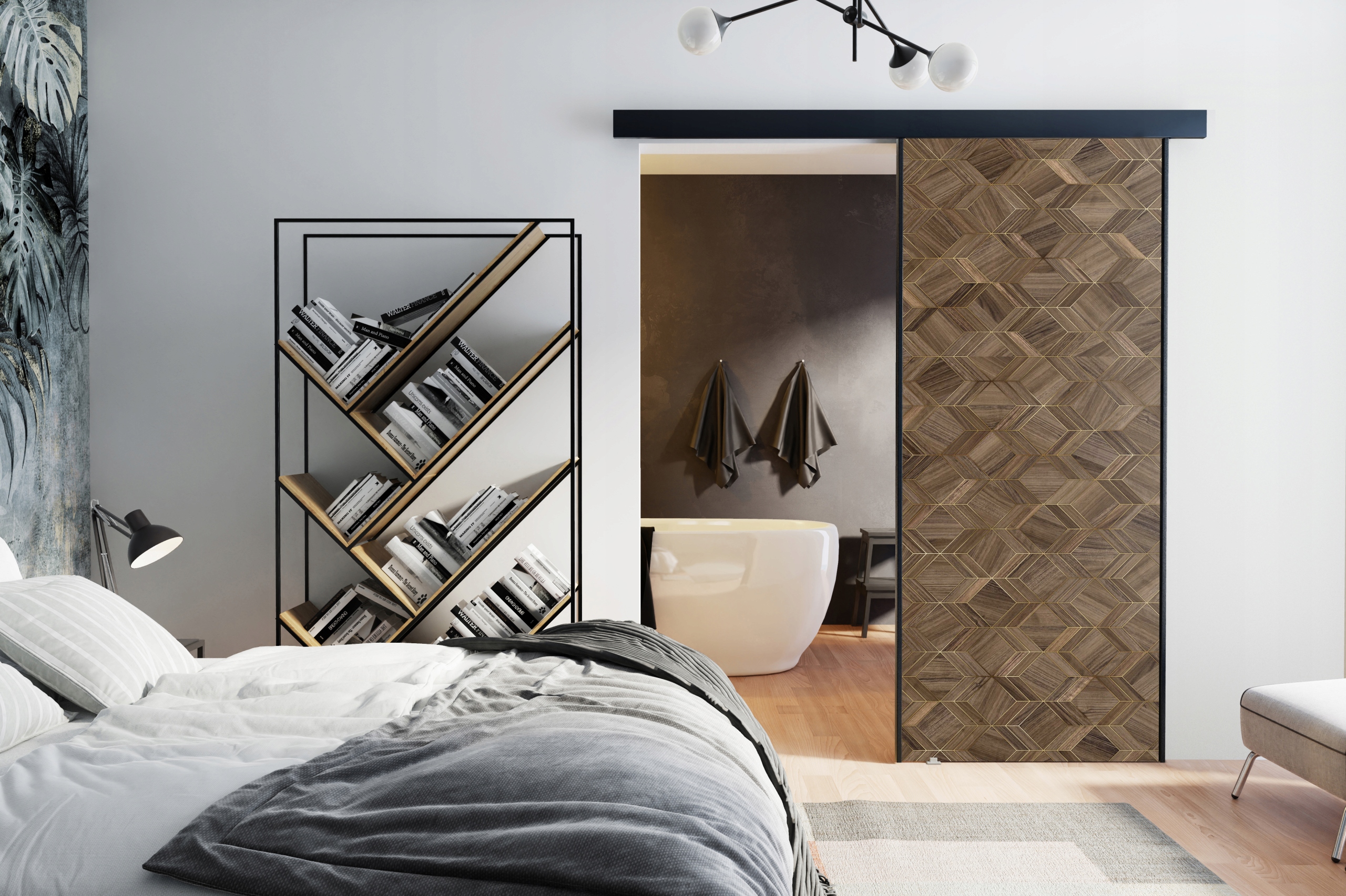 Drzwi przesuwne naścienne ARTI 80 Typ Pełne