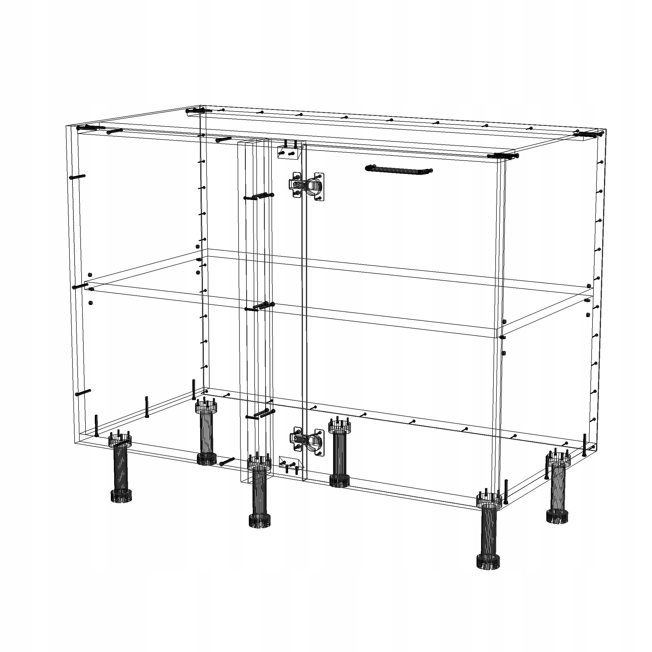 LAMI BASIC biały b_SNP110_L szafka kuchenna narożna Marka Banach Wnętrza