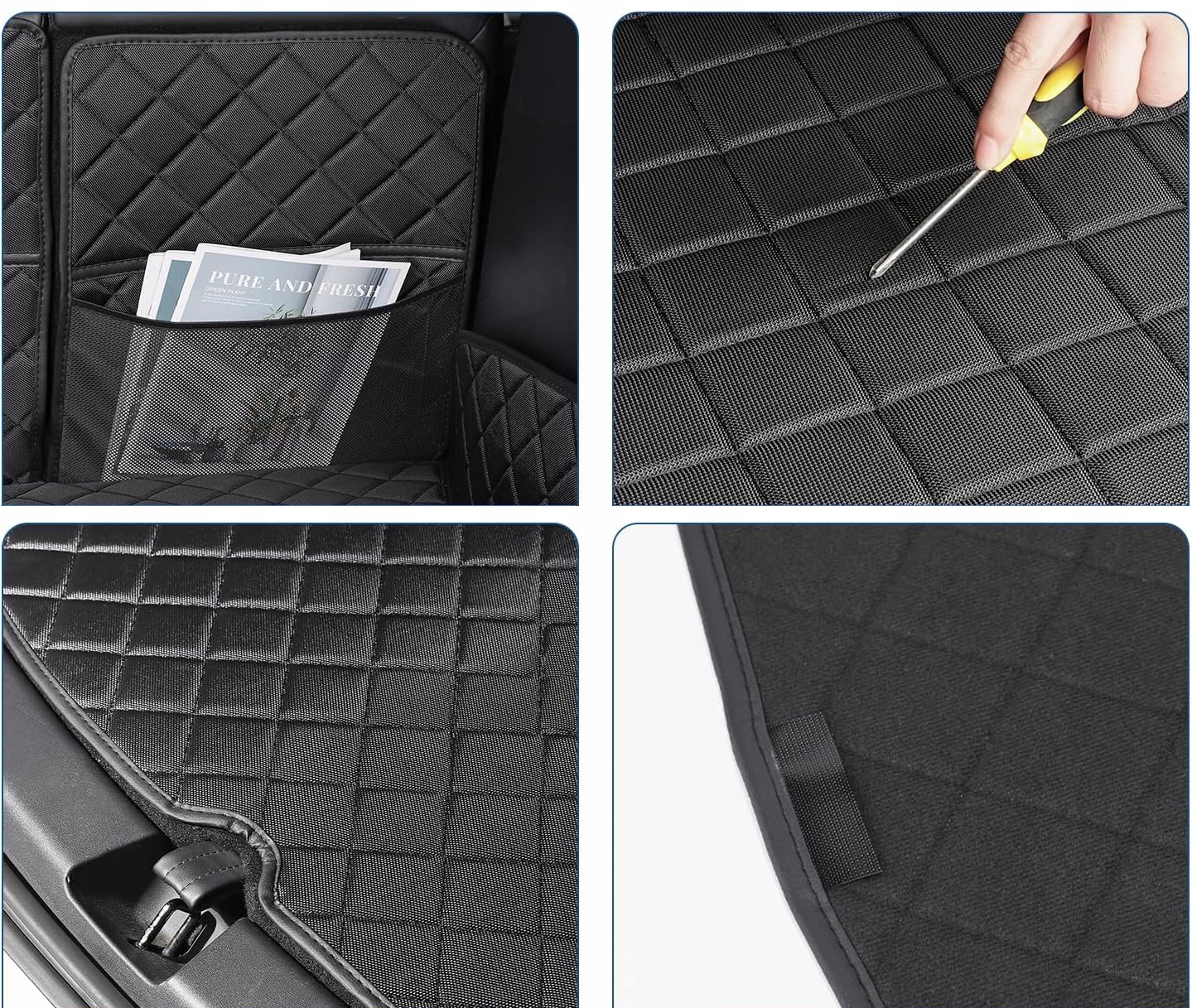 Dywaniki Topfit do Tesla Model Y, Akcesoria 2021-2024, 2 kpl Materiał polipropylen