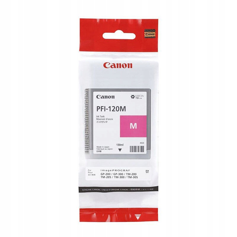 Inkoust Canon PFI-120M PFI-120 M PFI120 2887C001 červený (purpurový)