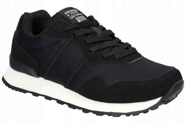 American Club WT240 Adidasy Módní Tenisky Stylové Dámské Boty Černá 40