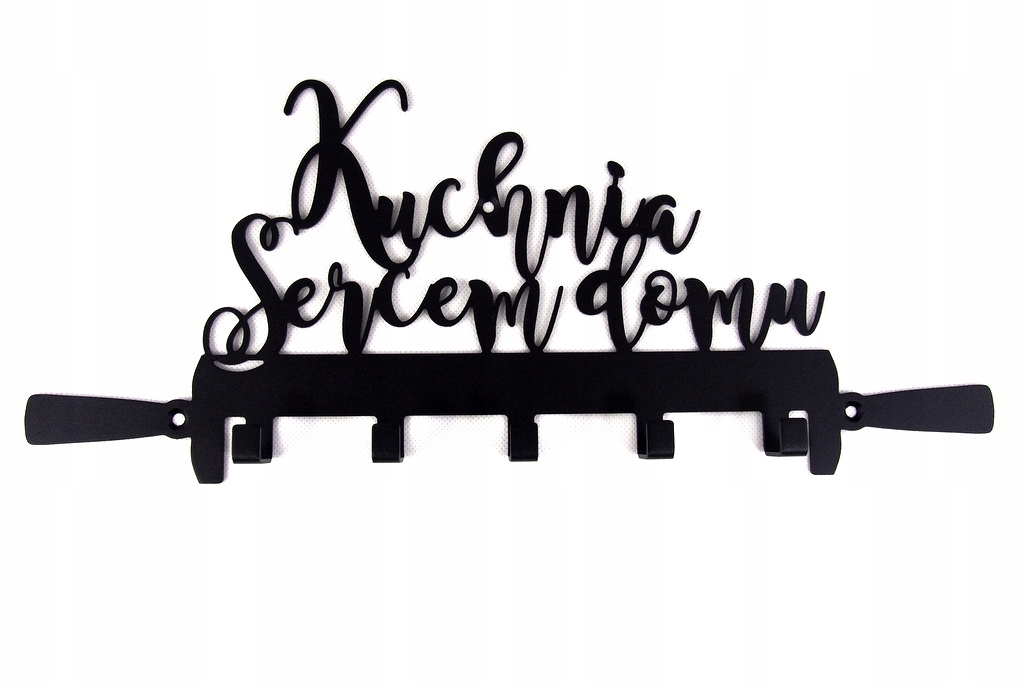 

Dekoracyjny wieszak ścienny Kuchnia Sercem Domu