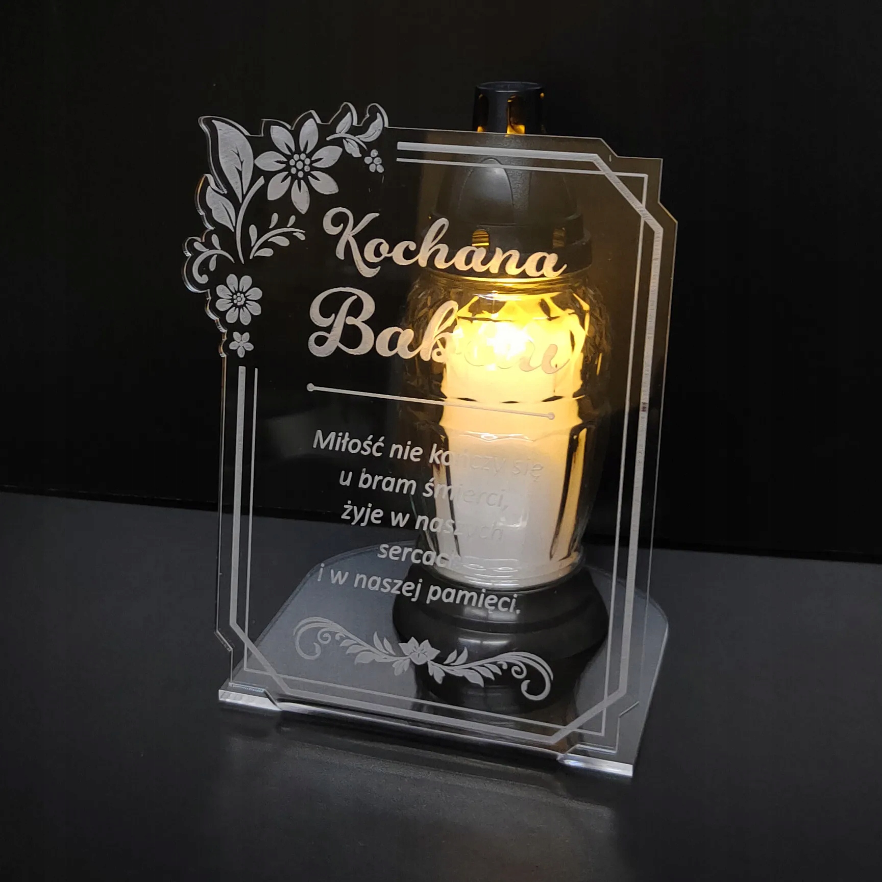 Podstawka statuetka na grób Tablica