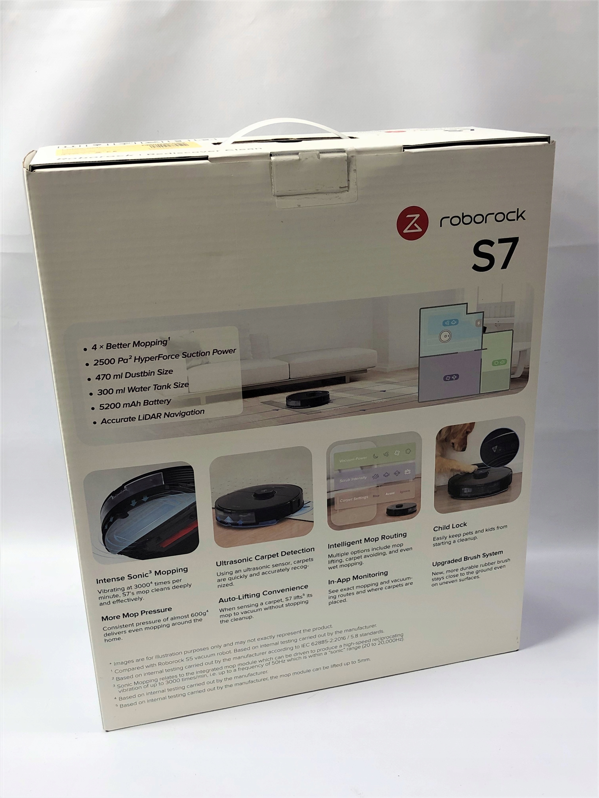 Robot sprzątający Roborock S7 Czarny Nowy Typ akumulatora litowo-jonowy