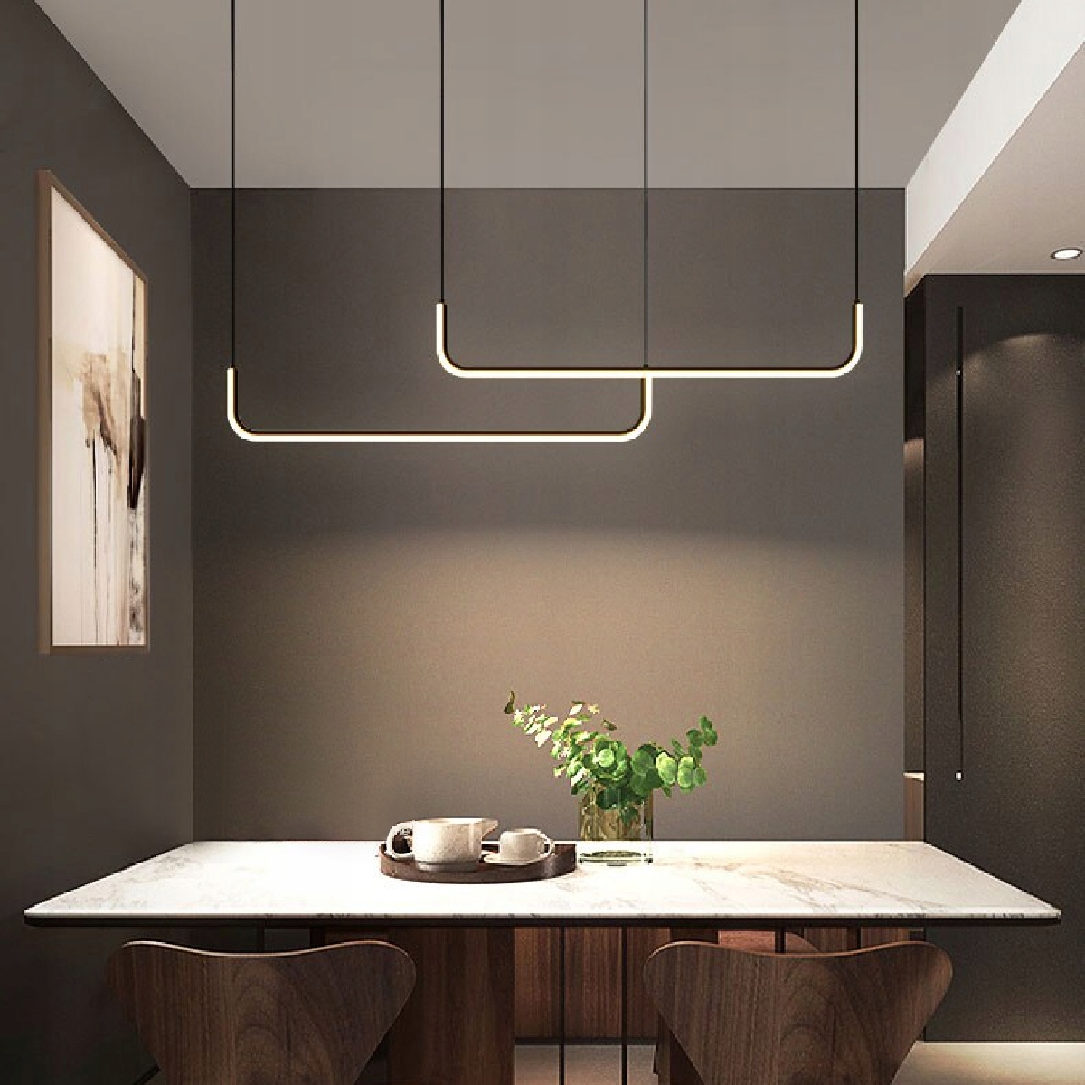 LAMPA SUFITOWA WISZĄCA METAL BLACK LED CZARNY Marka TOOLIGHT