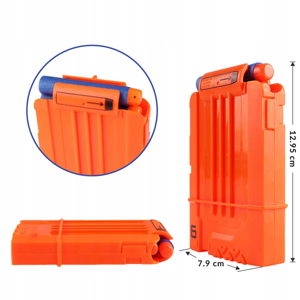 MAGAZYNEK CLIP DO WYRZUTNI NERF NA 6 STRZAŁEK