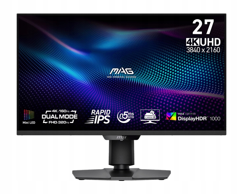 Msi MAG/274UPDF E16M/27"/IPS/4K UHD/160Hz/0,5ms/Čierna/3R