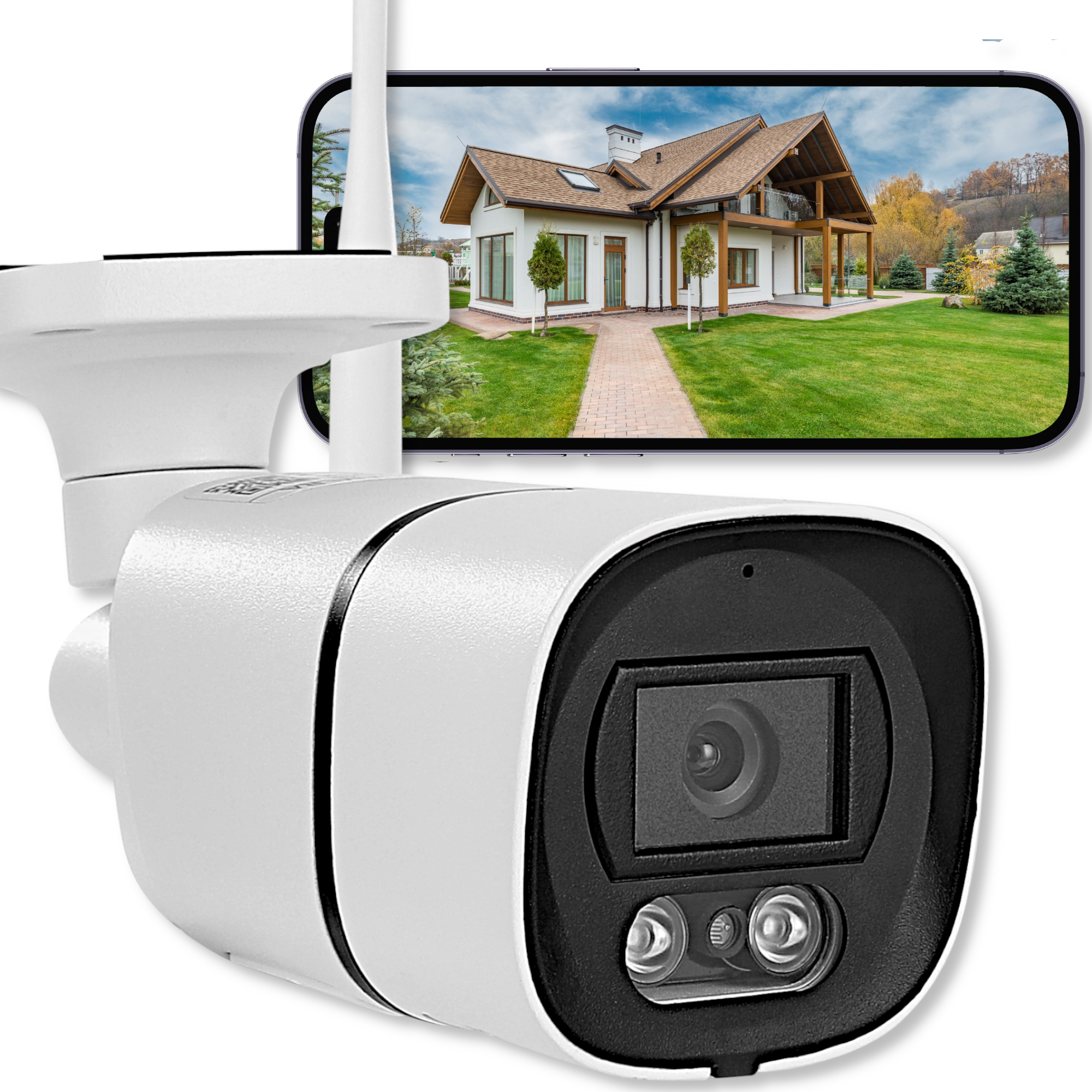 Venkovní Ip kamera Wifi Full Hd 4x Zoom Kovová 5MPx Oznámení 1080p