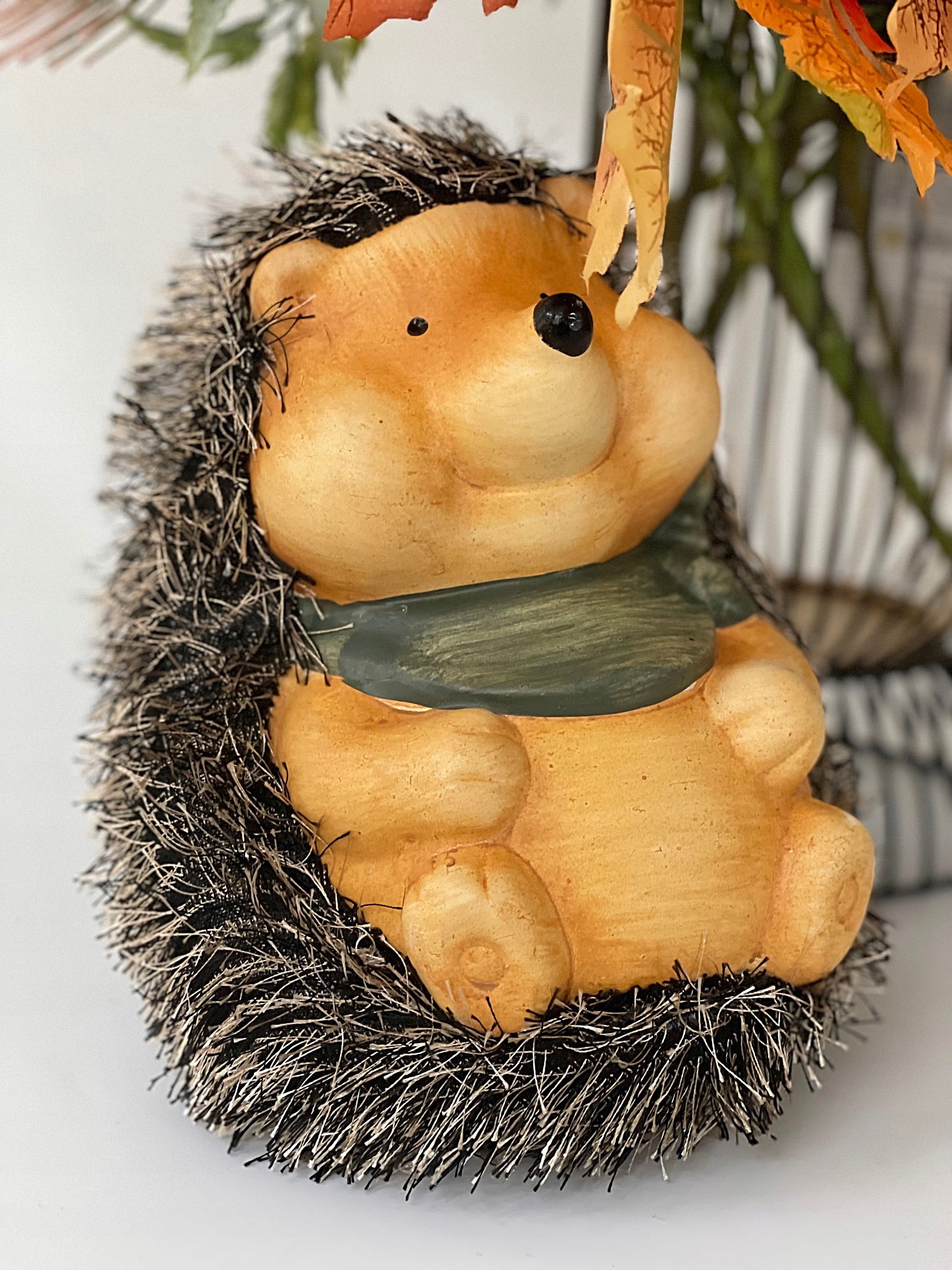 JESIENNA FIGURKA DEKORACYJNA JEŻ JEŻYK JESIEŃ N Wysokość produktu 18 cm