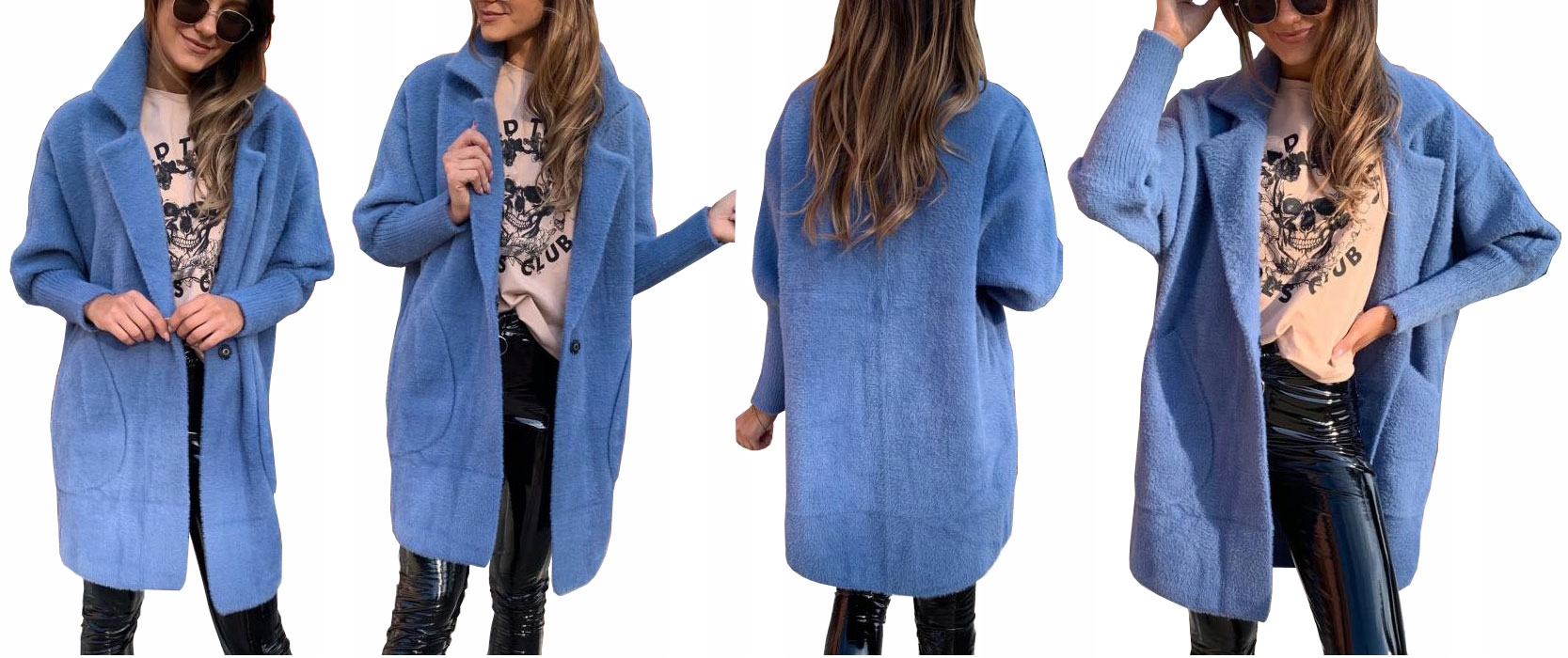 

Płaszcz Alpaka Długi Płaszczyk Wełna Kurtka XXL