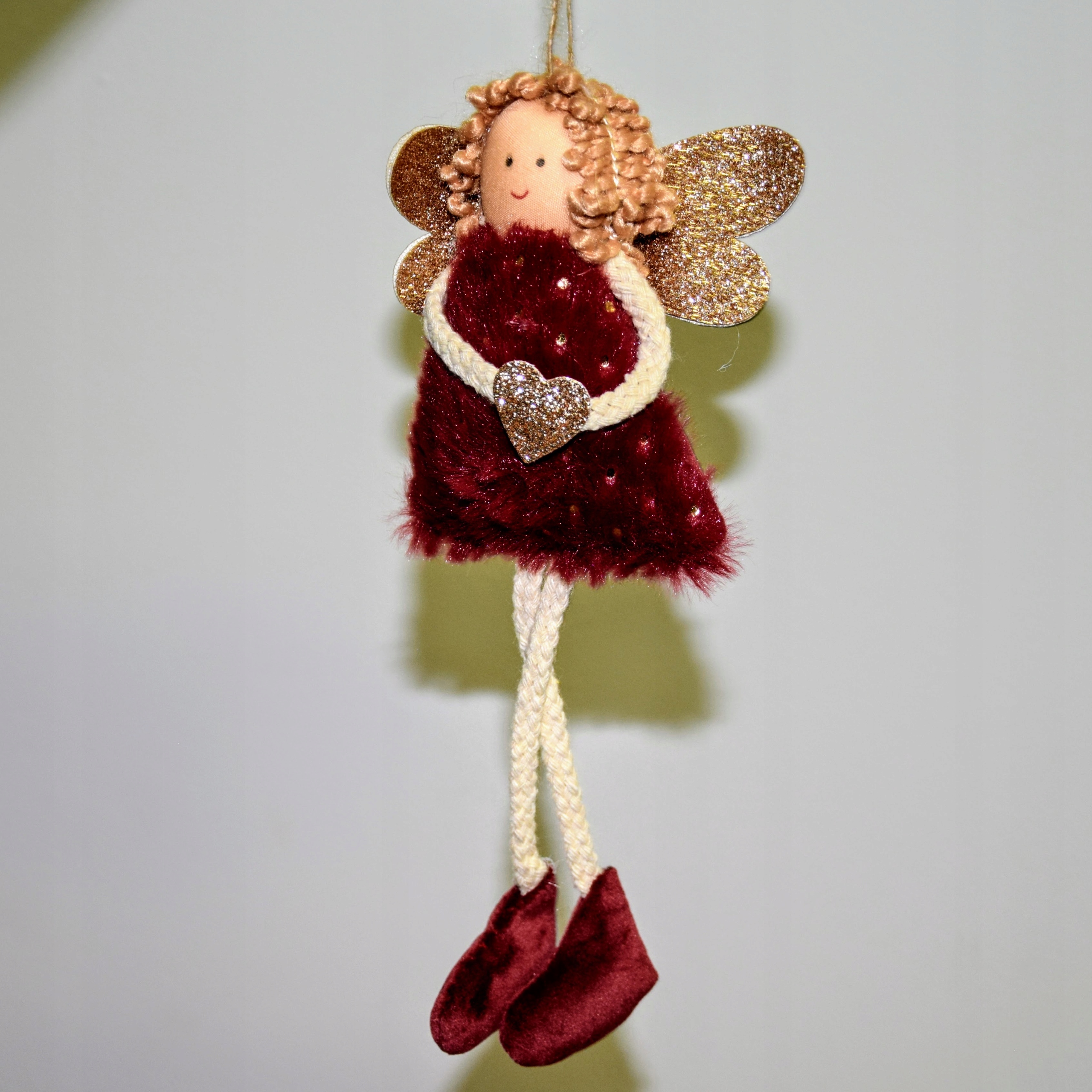 OZDOBA CHOINKOWA ANIOŁEK BORDOWY 9X10X3CM Rodzaj Inny rodzaj