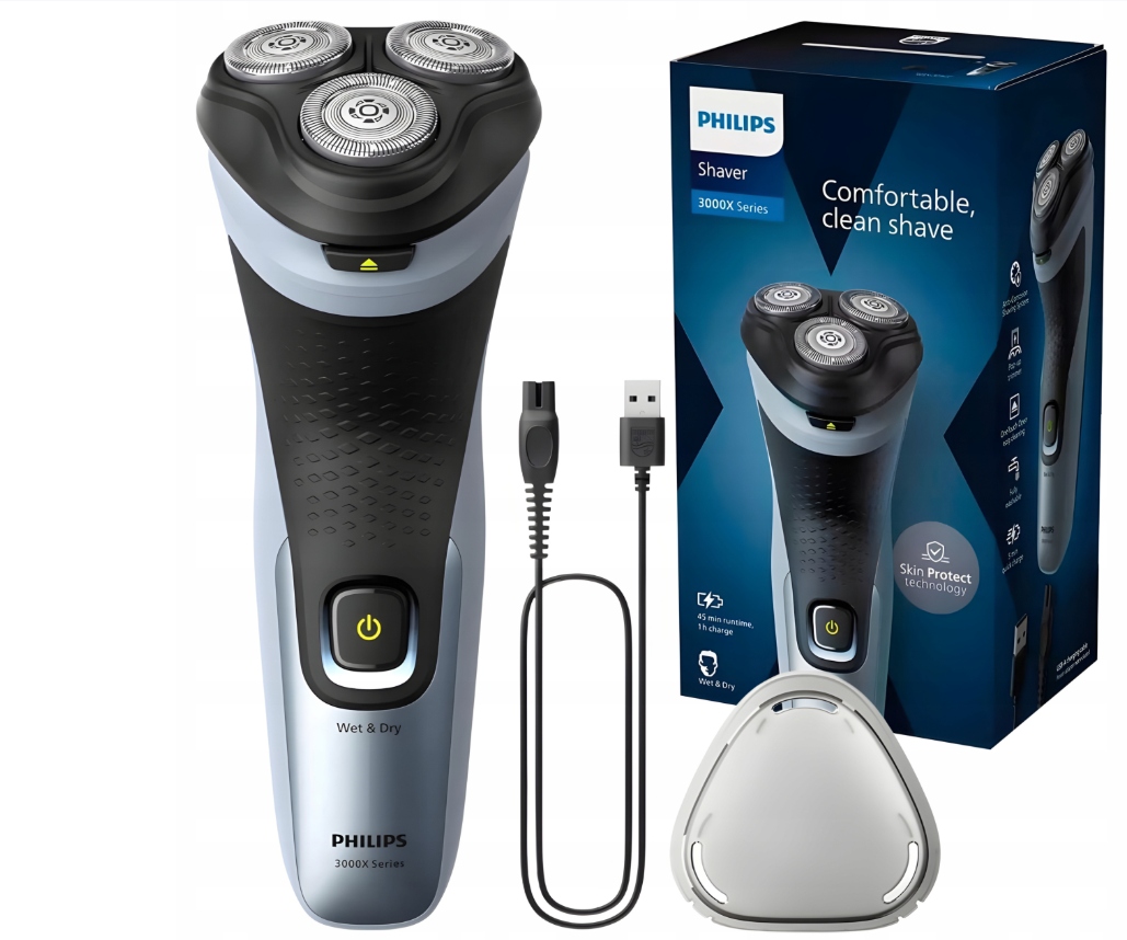 Golarka męska Philips Bezprzewodowa Mokro Sucho series 3000