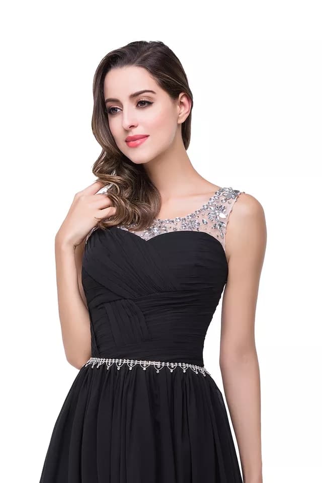 D21 SZYFONOWA DŁUGA SUKNIA CZARNA 36 Rozmiar 36