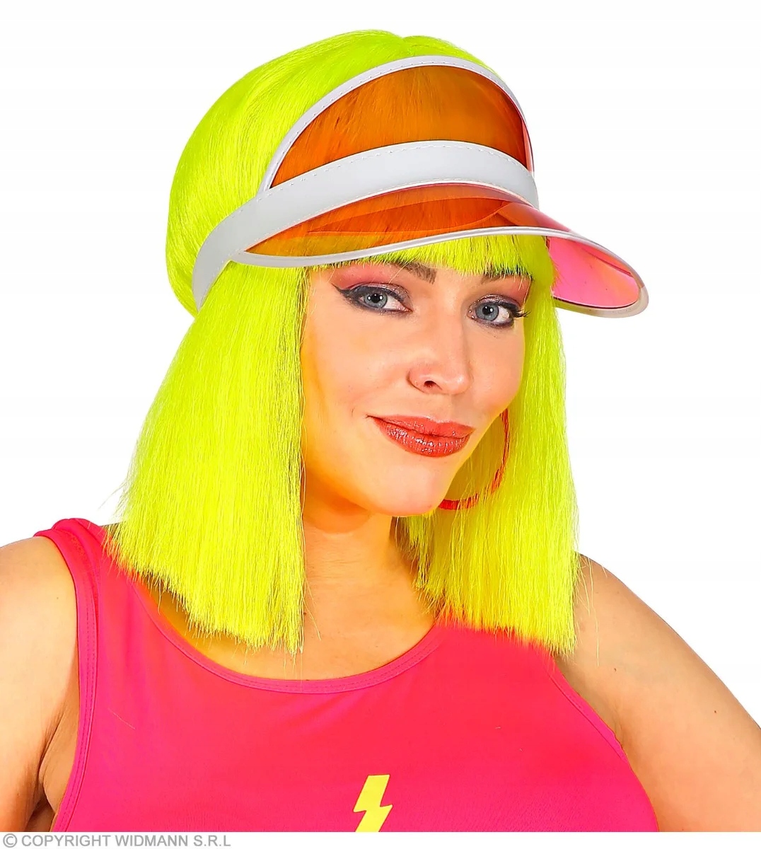 Daszek Disco Różowy Neon Strój Disco Lata 80 Lata 90 Neonowy Kicz Party Kod producenta WI00210