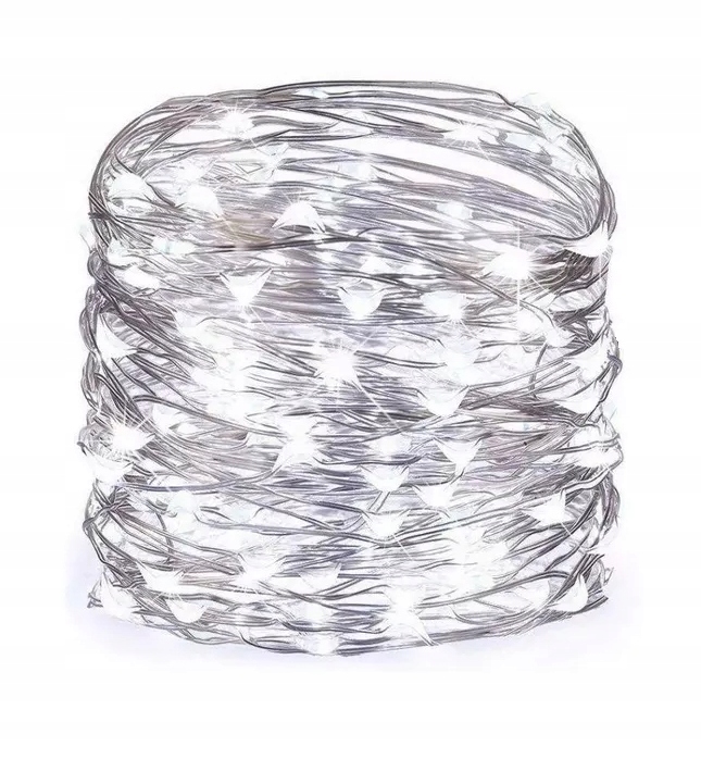 

Lampki Druciki 10 Led Zimno Białe 50 cm