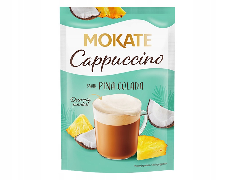 17 x Káva Cappuccino Mokate s příchutí Pina Colada 40 g