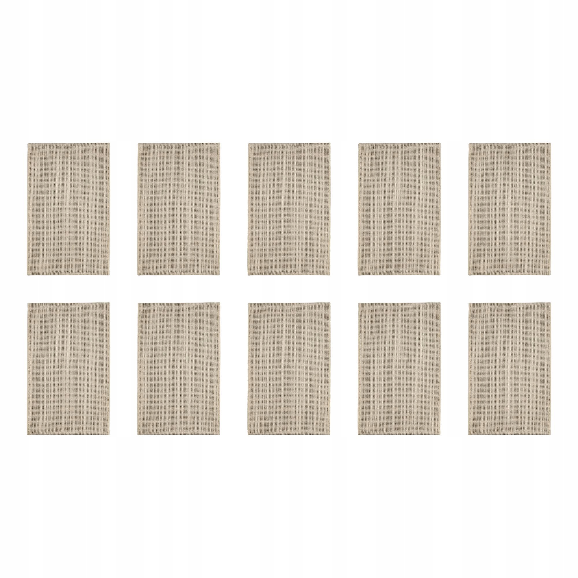 10 ks Koberec bavlněný 50x80 cm přírodní černý Tiphede