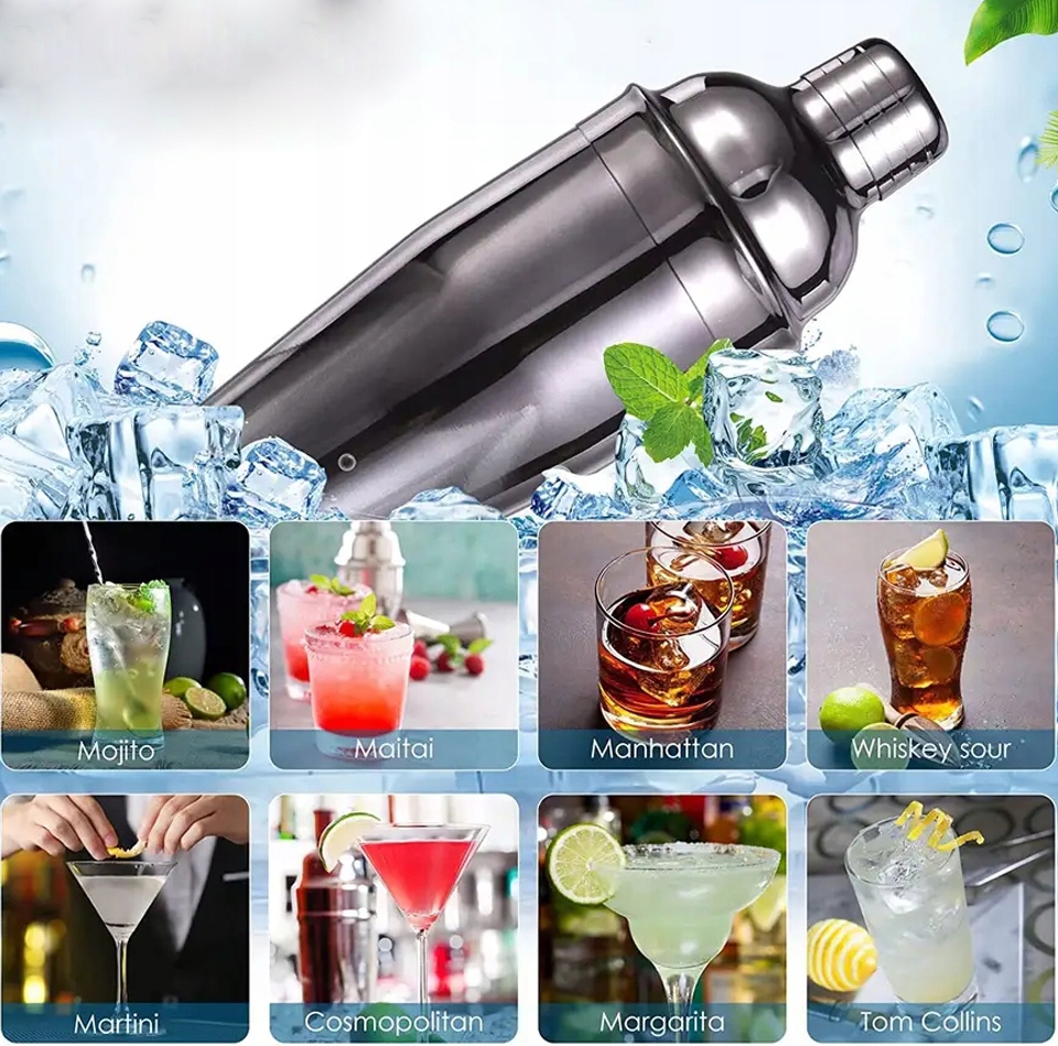 ZESTAW BARMAŃSKI DO DRINKÓW BAMBUS SHAKER 12 el Producent BK