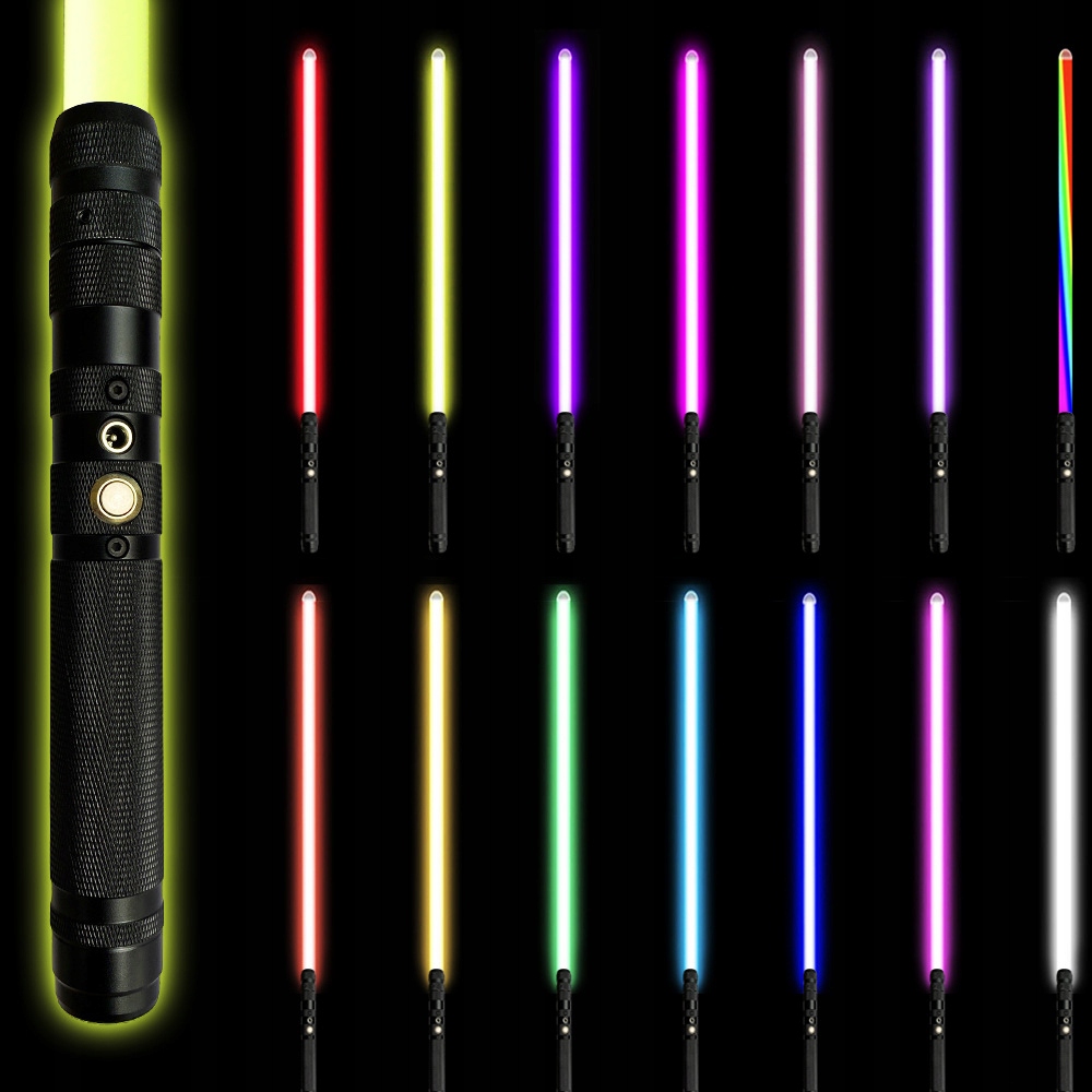 ZABAWKOWY MIECZ ŚWIETLNY ŚWIECĄCY Z DŹWIĘK 14 KOL Marka bez marki