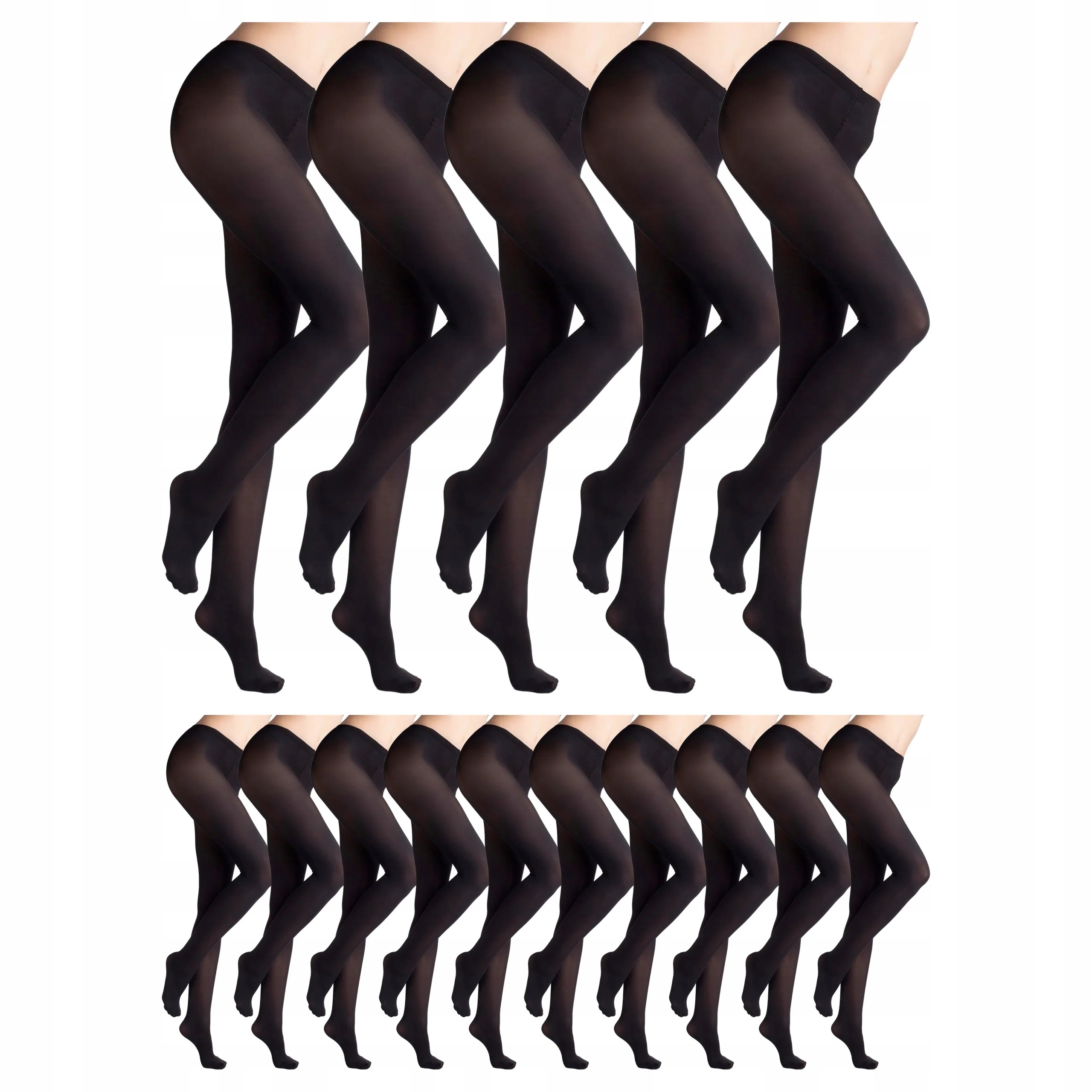 15 x Krycí punčocháče bez kalhotek Micro 60 den Marilyn Nero 3-M