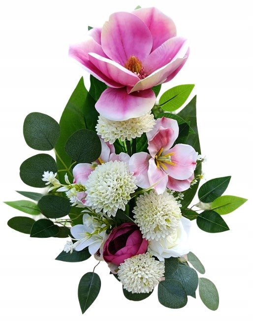 Kytice Vložka Do Vázy Flakonu Umělé Květy Na Hrob Hřbitov Magnolie