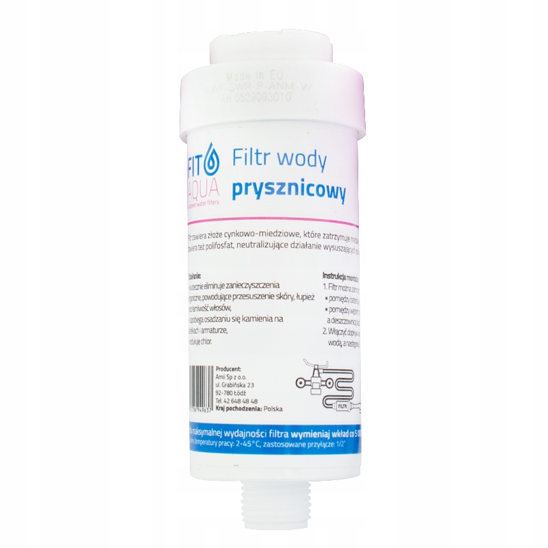 

Fitaqua Filtr Wody Prysznicowy Awf-swr-p-w