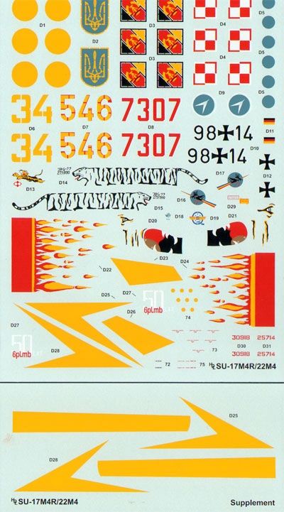 Hi-Decal 48010 1/48 SU-17M4R SU-22M4 Fitter K