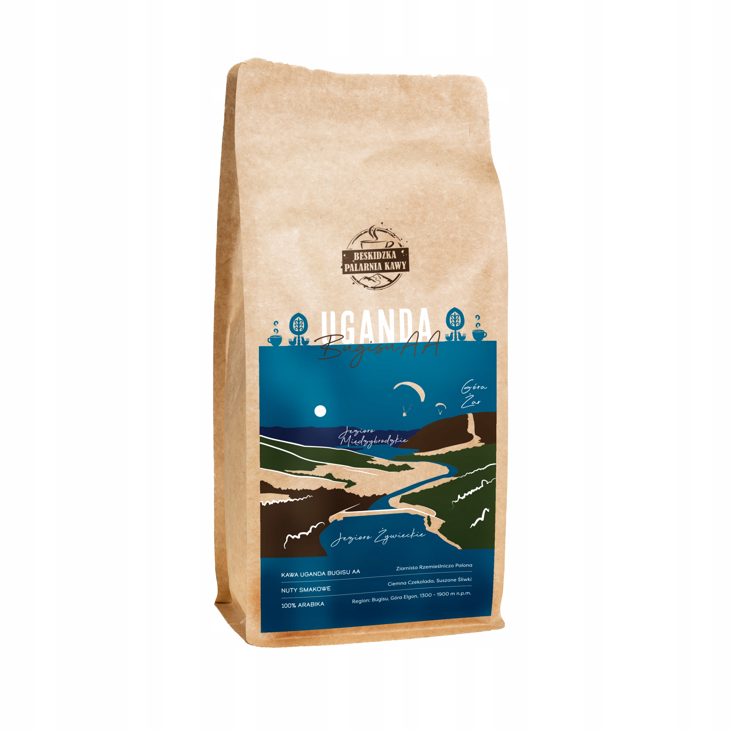 Levně Čerstvě Pražená Káva Zrnková Uganda Bugisu Aa 1KG 100% Arabica Speciality