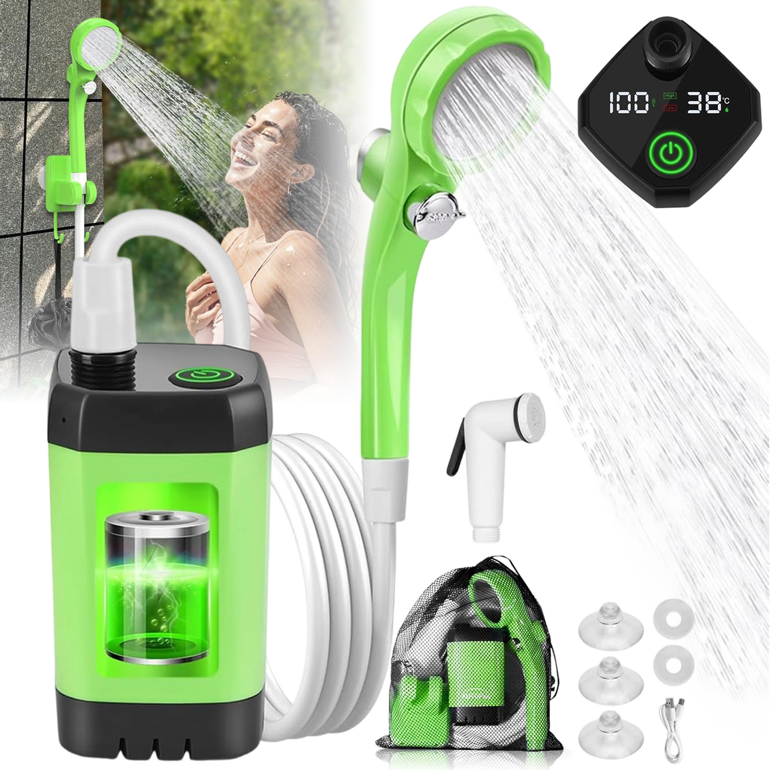 Turistická Sprcha Na Kempování, Kapacita Sprchy Pro Zahradu S Usb Pumpou