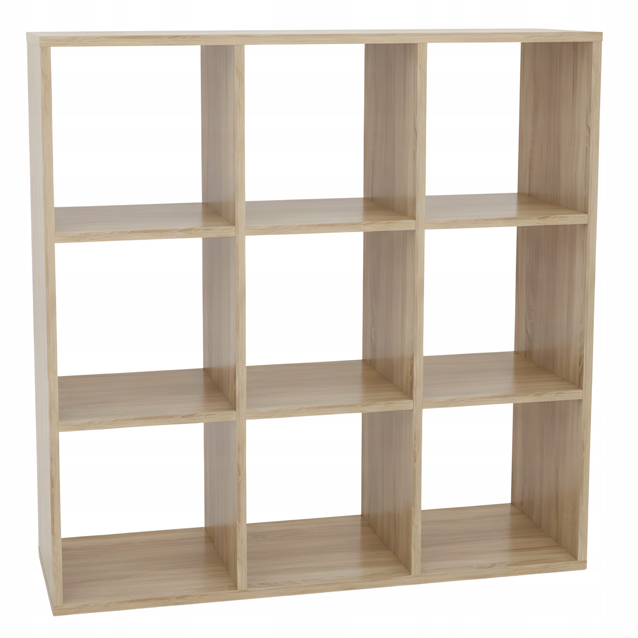 Regál na knihy Dub Sonoma Kancelářský Stojící Otevřený Kalax 9 Polic 100 cm