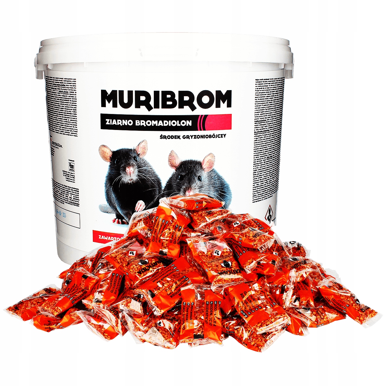

Trutka na Myszy i Szczury Muribrom Ziarno 5 kg