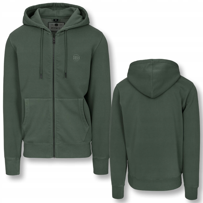 Męska Bluza rozpinana z kapturem Pitbull Sportowa Washed Lancaster II