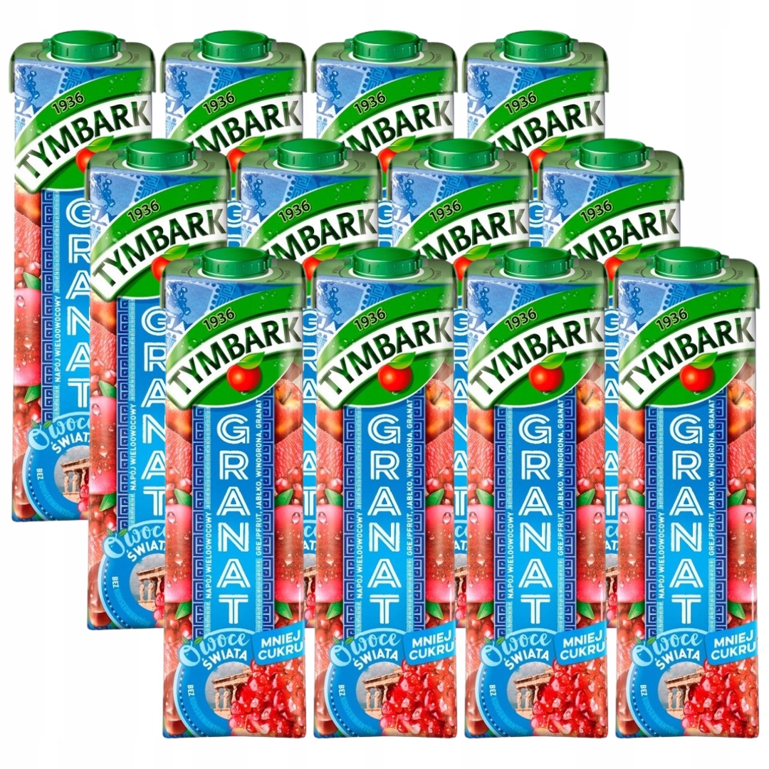 Levně Tymbark Ovoce světa Víceovocný nápoj granátové jablko 1 l x 12 kusů