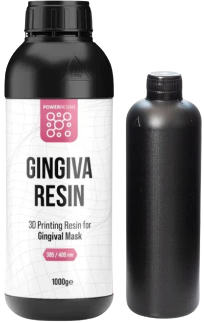 Uv pryskyřice PowerResins Gingiva Stomatologická 0,5 kg pro 3D tiskárnu Trvanlivá