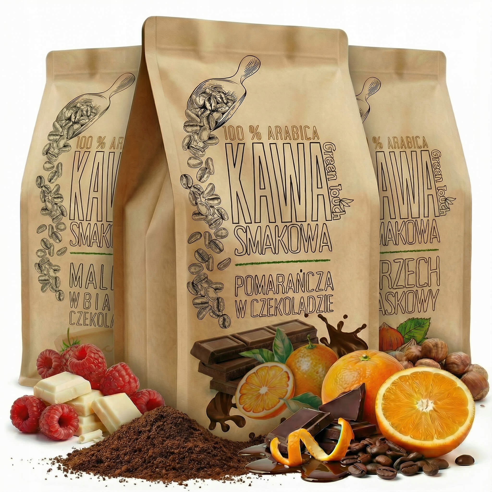 Levně Dárková Sada Mletá Káva Chuťová 3 x 250 g Čerstvě Mletá Jako Dárek