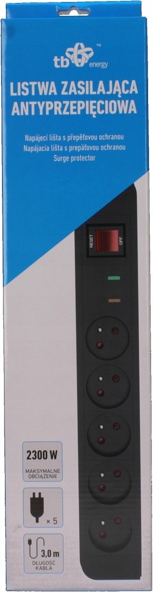 Tb Energy Listwa Antyprzepięciowa x5,3m