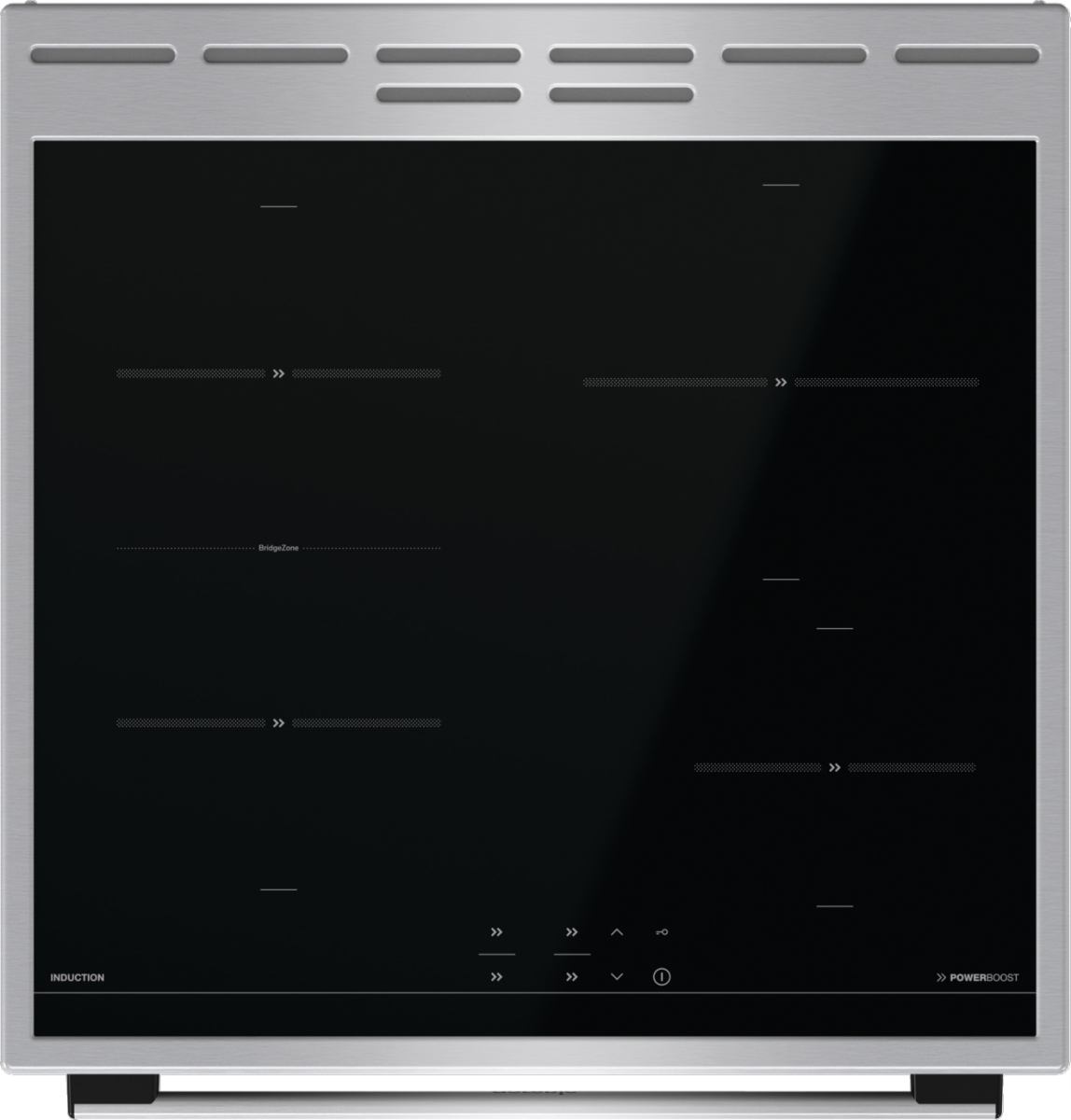 Окрема кухня Gorenje GEIT6C60XPG Induction Dominant колір срібло/сірий