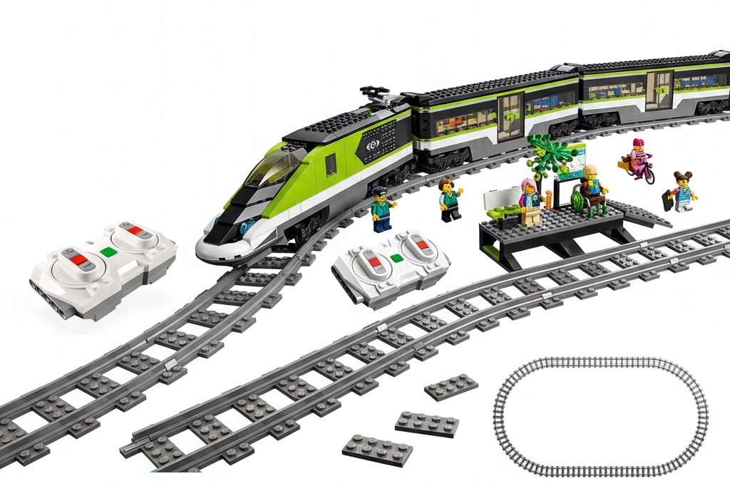 Lego Kolejka na baterie – sada kostek s dálkovým ovládáním a kolejemi