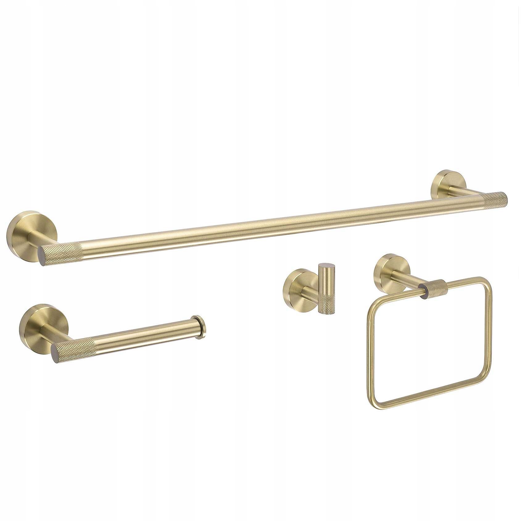 Držiak Vešiak Kúpeľňový háčik Sada Reling Grid Zlato Kartáčované