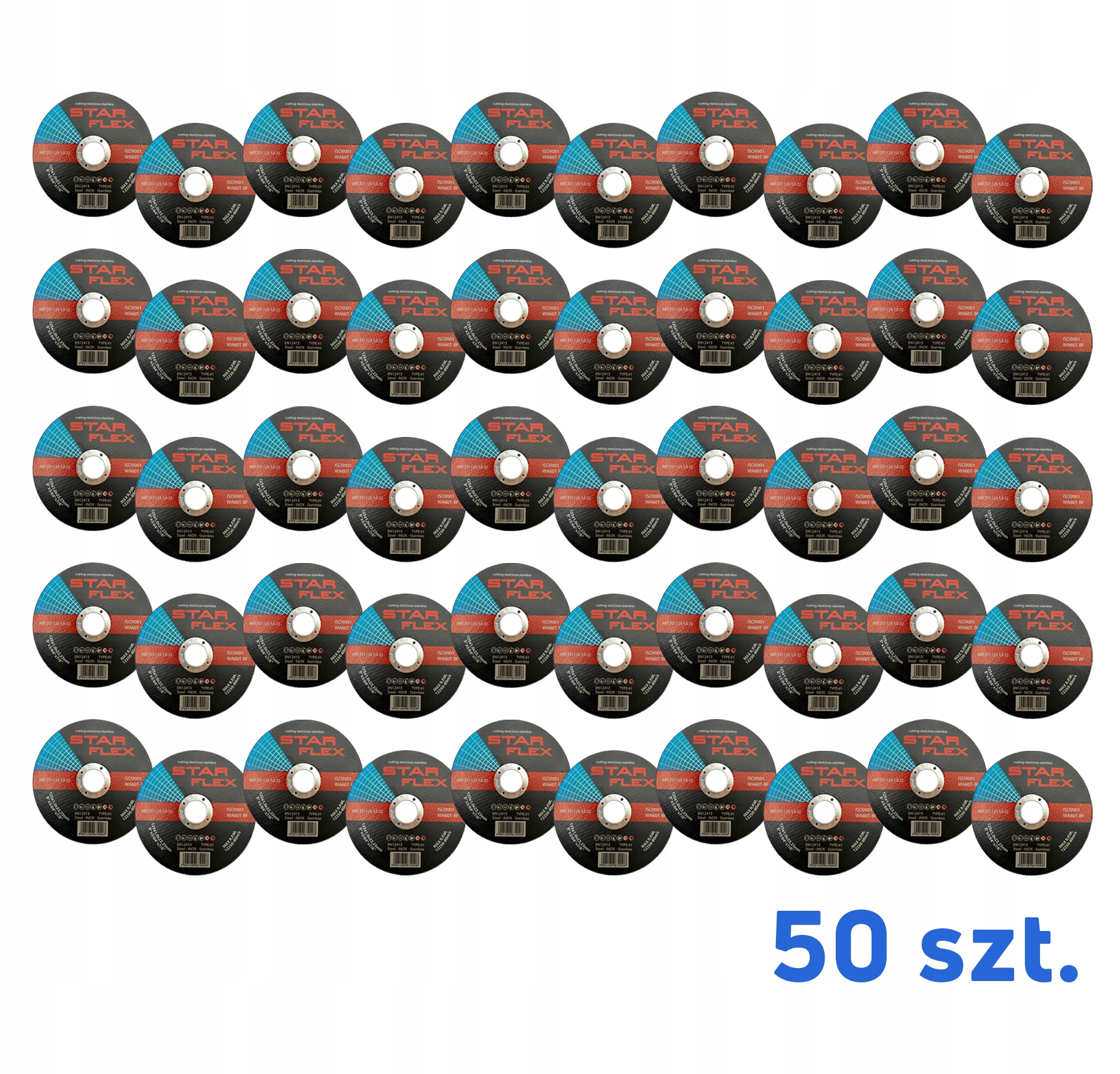 Tarcza do cięcia metalu Inox 125x1,0 Star Flex stal nierdzewna Tarcze