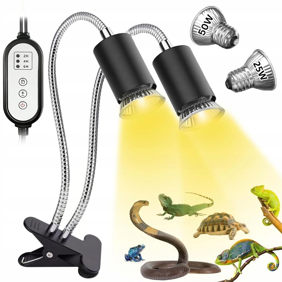 Levně Želva Topná Lampa S Uva Uvb Žárovkou A Otočnou Svorkou O 360°