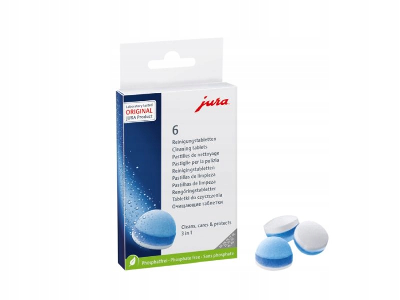 

Jura 24225 trójfazowe tabletki czyszczące 6 sztuk
