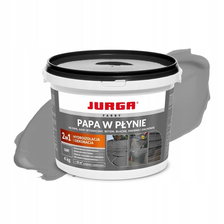 Jurga Papa w płynie 4kg szary