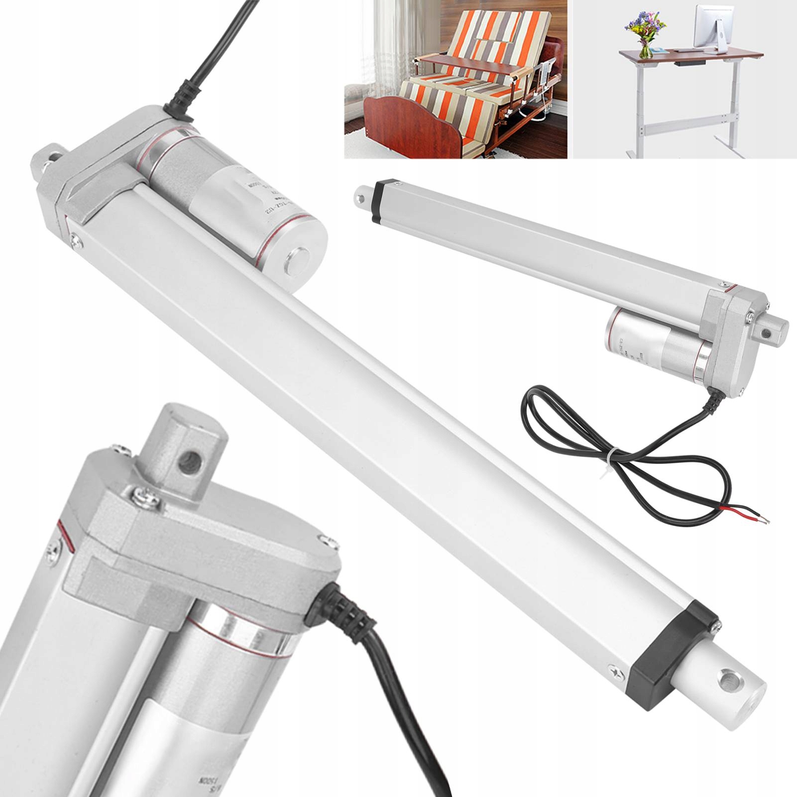 Elektrický Lineární Pohon 1500 N JS-TGZ-U2 250 MM DC 12 V Regulační Pohon