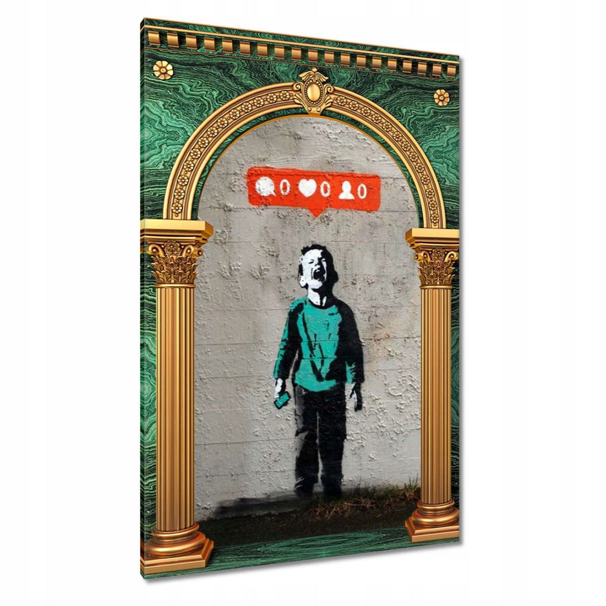 Obrazy 80x120 Banksy Zero Likes