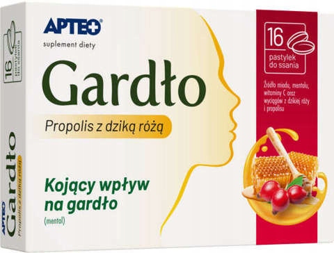 Apteo Propolis s divokou ružou 16 pastiliek